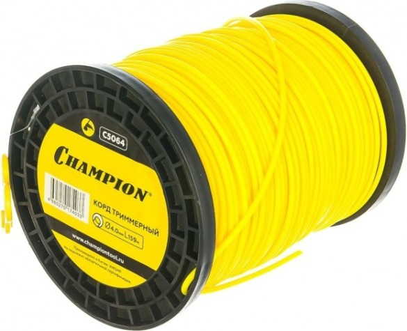 Леска триммерная CHAMPION Round 4.0мм/ 159м круг (C5064) [C5064]