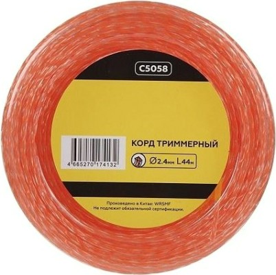 Леска триммерная CHAMPION Square Twist DUO 2.4мм/ 44м витой квадрат (C5058) [C5058]