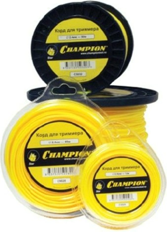 Леска триммерная CHAMPION Star 3.0мм/ 25м звезда (C5029) [C5029]