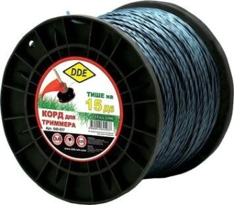 Леска триммерная DDE Still line (3,0 ммх220 м; витой квадрат; голубая) [645-037]