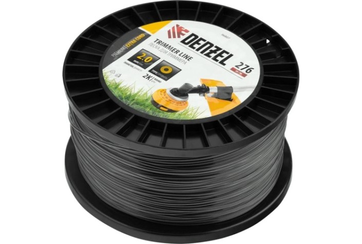 Леска триммерная Denzel EXTRA CORD двухкомпонентная круглая, 2,0 мм х 276 м. [96807]