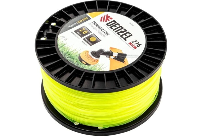 Леска триммерная Denzel FLEX CORD круглая, 2,0 мм х 276 м. [96269]