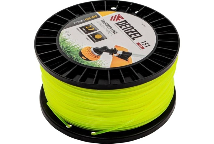 Леска триммерная Denzel FLEX CORD круглая, 2,7 мм х 151 м. [96281]