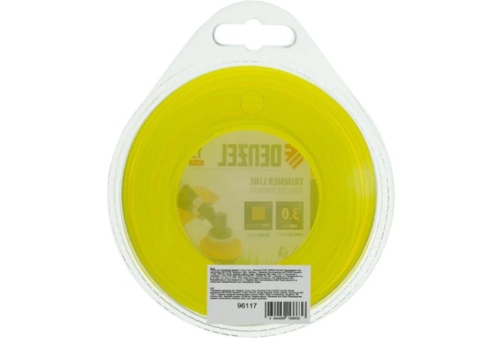 Леска триммерная Denzel FLEX CORD квадрат 3 мм х 15 м. [96117]