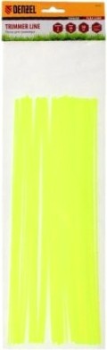Леска триммерная Denzel FLEX CORD квадратная нарезанная 2ммх30 см 50 шт [96102]