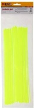 Леска триммерная Denzel FLEX CORD квадратная нарезанная 2ммх30 см 50 шт [96102]