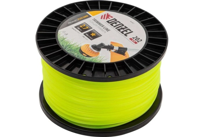 Леска триммерная Denzel FLEX CORD звезда, 2,7 мм х 202 м. [96287]