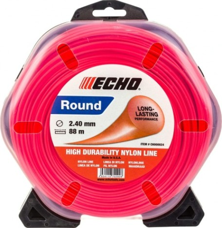 Леска триммерная ECHO 310095064/C6000024 round line 2,4мм* 88м (круглый)