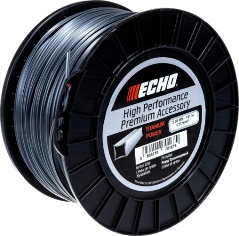 Леска триммерная ECHO C2070152 titanium power line 2,5мм* 81м (круглый)