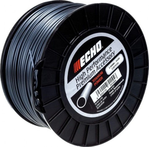 Леска триммерная ECHO C2070155 titanium power line 2,5мм*243м (круглый)