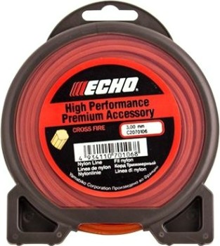 Леска триммерная ECHO Cross Fire Line 3,0мм/ 10м крест (102151220) [102151220]
