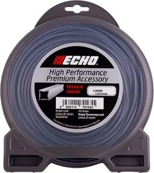 Леска триммерная ECHO Titanium power line 3,0мм 44м квадрат (C2070165) [C2070165]