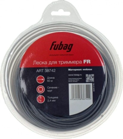 Леска триммерная FUBAG 38742 круглая Леска триммерная FUBAG 38742 круглая