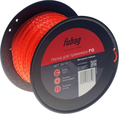 Леска триммерная FUBAG 38749 витой квадрат Леска триммерная FUBAG 38749 витой квадрат