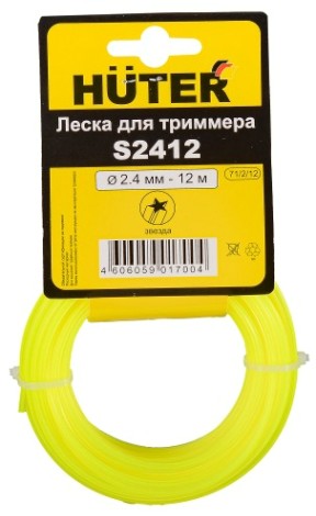 Леска триммерная HUTER S2412 (звезда) [71/2/12]