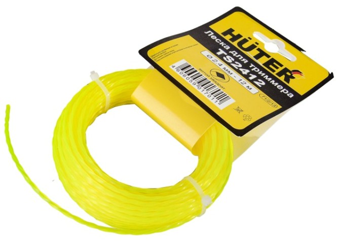 Леска триммерная HUTER TS2412 (витой квадрат) [71/2/13]