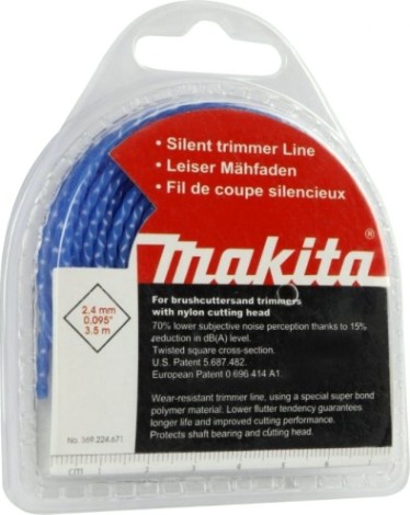 Леска триммерная MAKITA 369 224 671 спиральная, 2,4ммх3,5м [369224671]