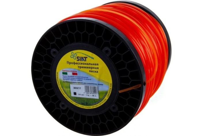 Леска триммерная SIAT PROFESSIONAL КВАДРАТ 3.0 SIAT-195м бобина [303217]