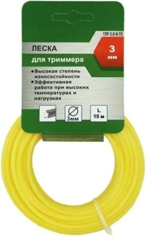 Леска триммерная СОЮЗ ТЛР-3.0-8-15 d=3.0 мм, l=15 м, звезда