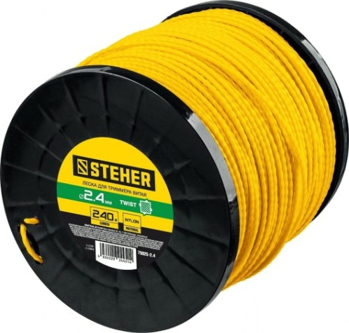Леска триммерная Steher ВИТОЙ КВАДРАТ 2.4 мм 240 м [75025-2.4]