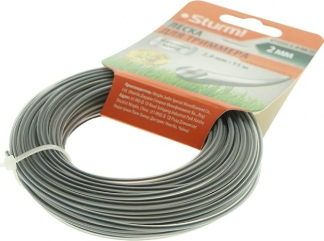 Леска триммерная Sturm 2.0 мм/15 м (GT3535-2.0-0A-15) [GT3535-2.0-0A-15]