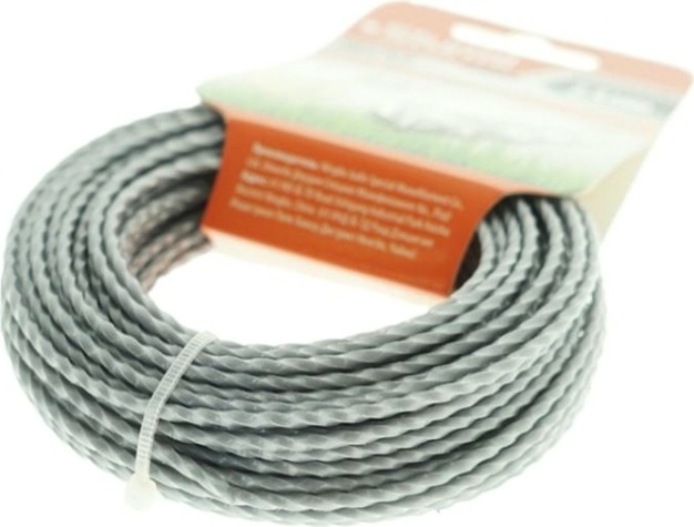 Леска триммерная Sturm 2.4 мм/15 м крученый квадрат металлизированная (GT3535-2.4-S-15) [GT3535-2.4-S-15]