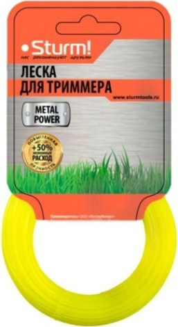 Леска триммерная Sturm 2.4 мм/15 м круг армир. (GT3535-2.4-0A-15) [GT3535-2.4-0A-15]