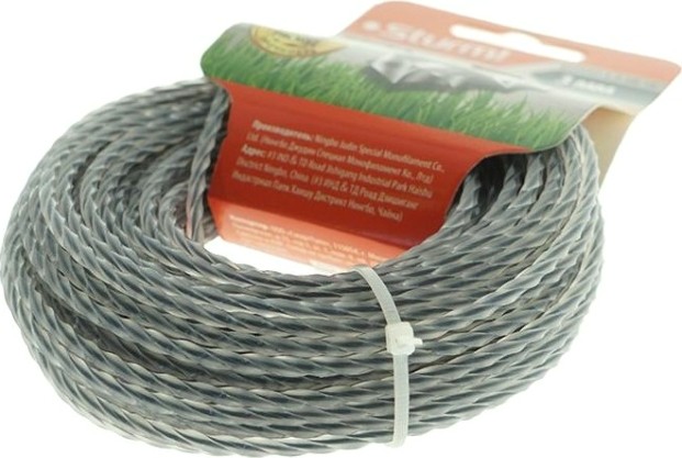 Леска триммерная Sturm BGT3535-2.4-SA-15 крученый квадрат армир. 2,4 мм/15 м Леска триммерная Sturm BGT3535-2.4-SA-15 крученый квадрат армир. 2,4 мм/15 м