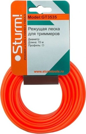 Леска триммерная Sturm GT3535-4.0-0-15 круг 4 мм/15 м