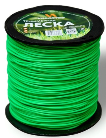 Леска триммерная VILLARTEC K0000020190 кр.сечения 2,0 мм*190 м