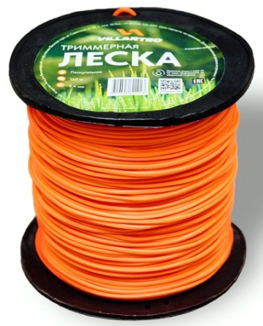 Леска триммерная VILLARTEC Z0000024160 пятиуг.сечения 2,4 мм*160 м