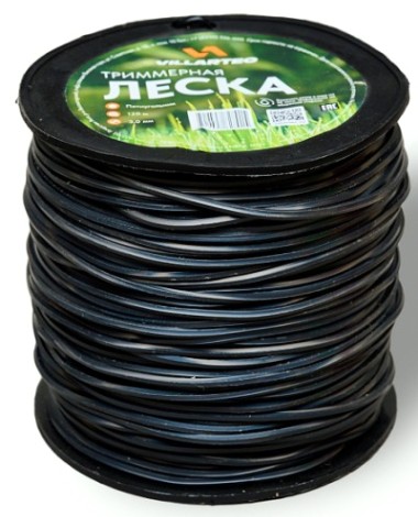 Леска триммерная VILLARTEC Z0000030120 пятиуг.сечения 3,0 мм*120 м