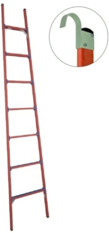 Лестница приставная стеклопластиковая Антиток ЛСПД-2,8 ТК (телеком, крюки) [471550]