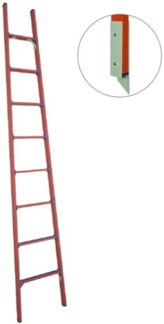 Лестница приставная стеклопластиковая Антиток ЛСПД-3,0 ЕТМГ (евро, телеком, мягкий грунт) [471552]