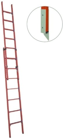 Лестница приставная стеклопластиковая раздвижная Антиток ЛСПРД-4,0 ЕМГ (евро, мягкий грунт) [471574]