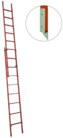 Лестница приставная стеклопластиковая раздвижная Антиток ЛСПРД-5,0 ЕМГ (евро, мягкий грунт) [471576]