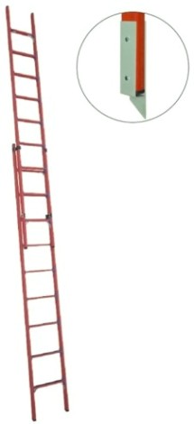 Лестница приставная стеклопластиковая раздвижная Антиток ЛСПРД-6,0 ЕМГ (евро, мягкий грунт) [471577]