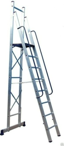 Лестница с платформой АЛЮМЕТ АРЕ 1406 [АРЕ1406]