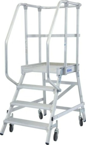 Лестница с платформой KRAUSE STABILO 4 ступени, передвижная 820143 [820143]