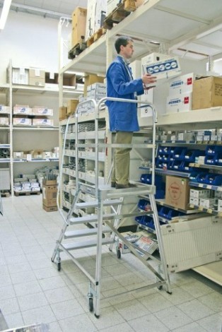 Лестница с платформой KRAUSE STABILO 4 ступени, передвижная 820143 [820143]