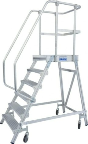 Лестница с платформой KRAUSE STABILO 6 ступеней, передвижная 820167 [820167]