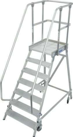 Лестница с платформой KRAUSE STABILO 7 ступеней, передвижная 820174 [820174]