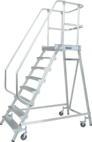 Лестница с платформой KRAUSE STABILO 8 ступеней, передвижная 820181 [820181]