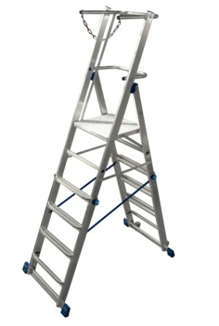 Лестница с платформой KRAUSE STABILO 8 ступеней, телескопическая 127624 [127624]