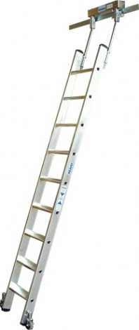 Лестница стеллажная KRAUSE STABILO 7 ступеней, для Т-образных шинных систем, 815620 [815620]
