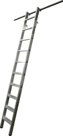 Лестница стеллажная навесная KRAUSE STABILO 7 ступеней, с 1 парой крюков, 125118 [125118]