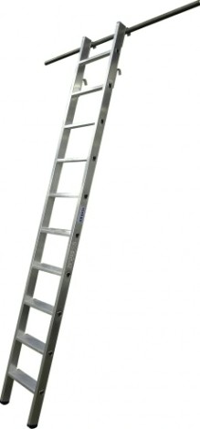 Лестница стеллажная навесная KRAUSE STABILO 7 ступеней, с 2 парами крюков, 125170 [125170]