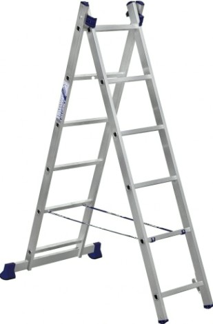 Лестница-стремянка двухсекционная АЛЮМЕТ 5206 2х 6 [H2 5206]