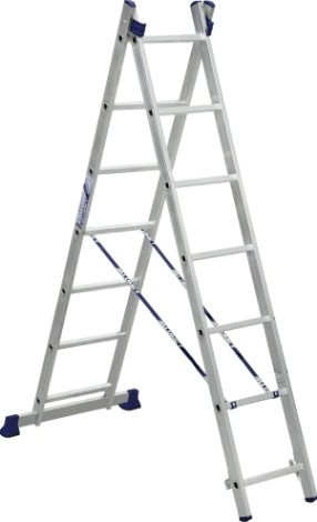 Лестница-стремянка двухсекционная АЛЮМЕТ 5207 2х 7 [5207]