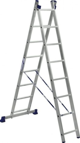 Лестница-стремянка двухсекционная АЛЮМЕТ 5208 2х 8 [H2 5208]